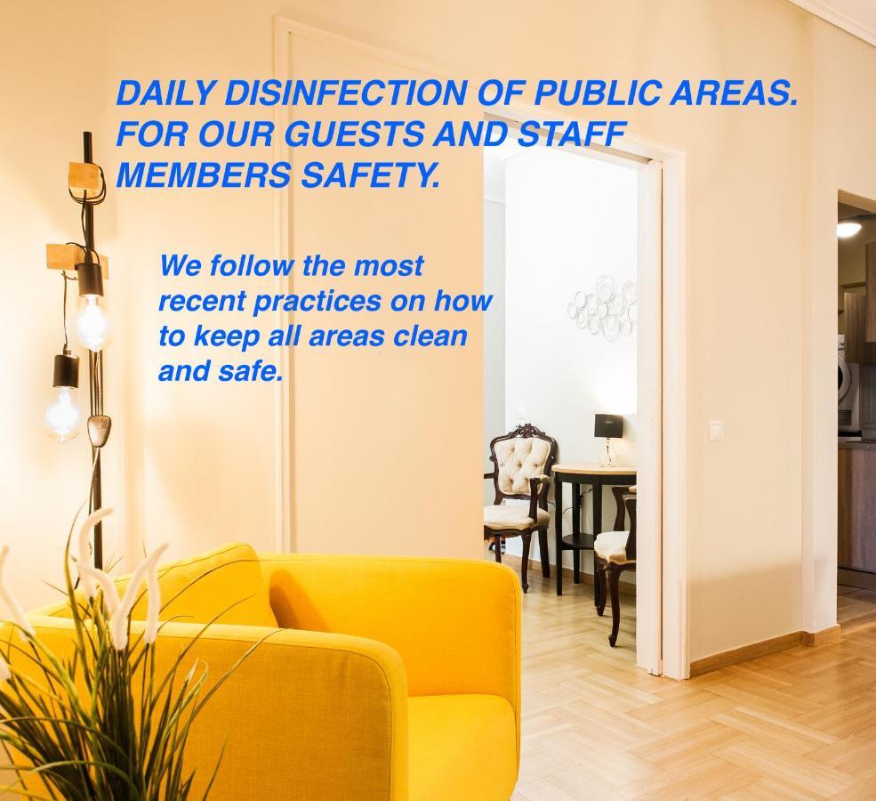 Safe Quiet Rooms In Apartment Close To Metro Station And Walk Acropolis Athen Exterior foto